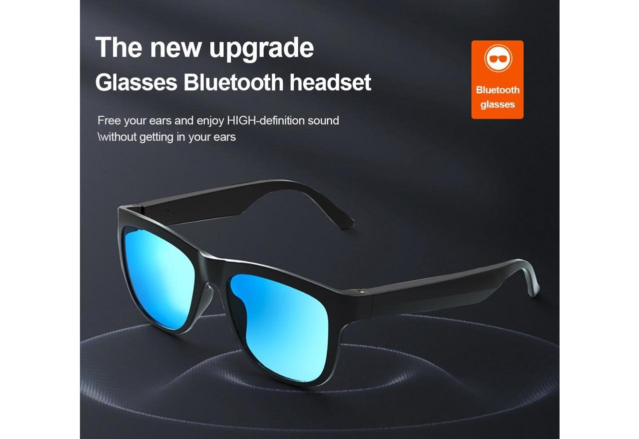 Smart Sunglasses with Polarised Lenses & Bluetooth Connectivity - FREE SHIPPING - BLUE COLOUR